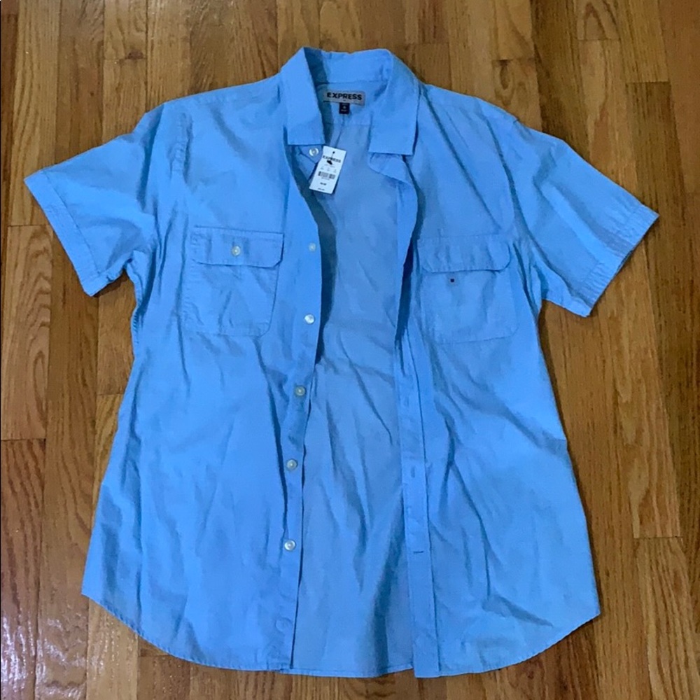 Express short sleeve button down
